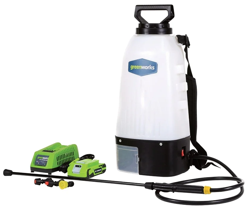 опрыскиватель 16 л электрический. опрыскиватель аккумуляторный 16л rdx9619. аккумуляторный опрыскиватель для сада гринворкс. опрыскиватель аккумуляторный greenworks gsp1250 solo 5103507. опрыскиватель travena tr-16l/la аккумуляторный ранцевый 16 л.